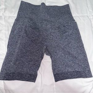 Blue Workout Biker Shorts